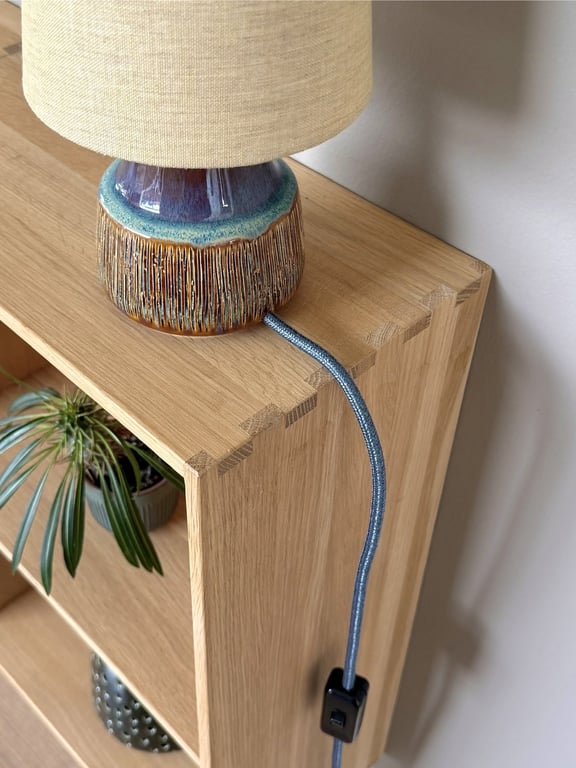 Upcycled vintage bordlampe - Søholm Keramik billede 3