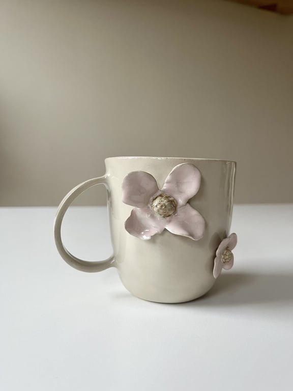 Lyserød blomsterkop No.2 billede 2