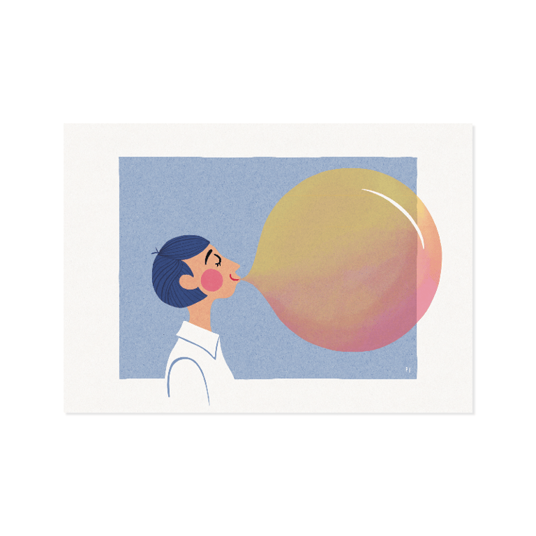 Tyggegummibobbel – plakat
