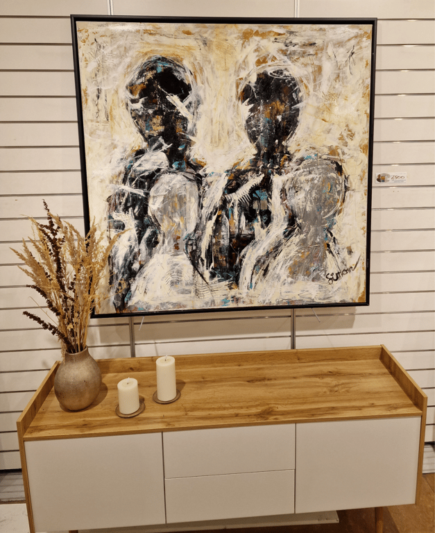 #1270  120 x 120 cm SOLD billede 3