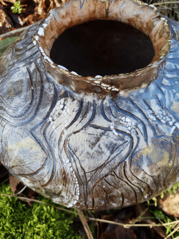 Dansende rødder - Stor krukke/vase 