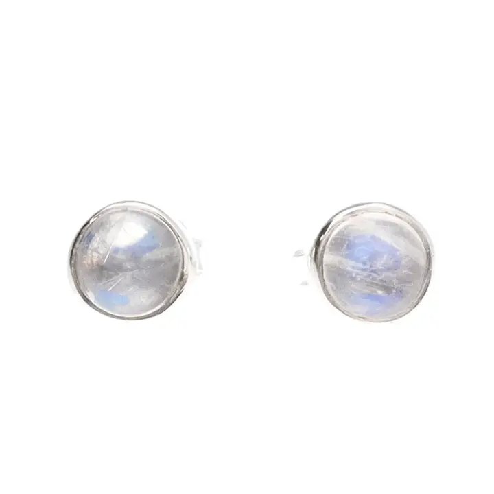 Moonstone Øreringe i 925 Sterling Sølv  billede 2