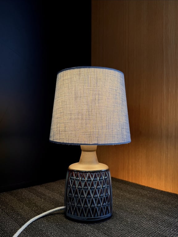 Upcycled vintage bordlampe - Søholm Keramik billede 4
