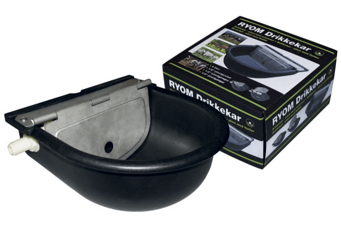 Drikkekar Plast m/ Svømmer 4 Ltr.