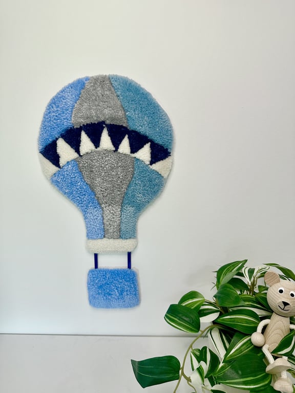 Tuftet luftballon - Håndlavet vægkunst i 100% uld. billede 4