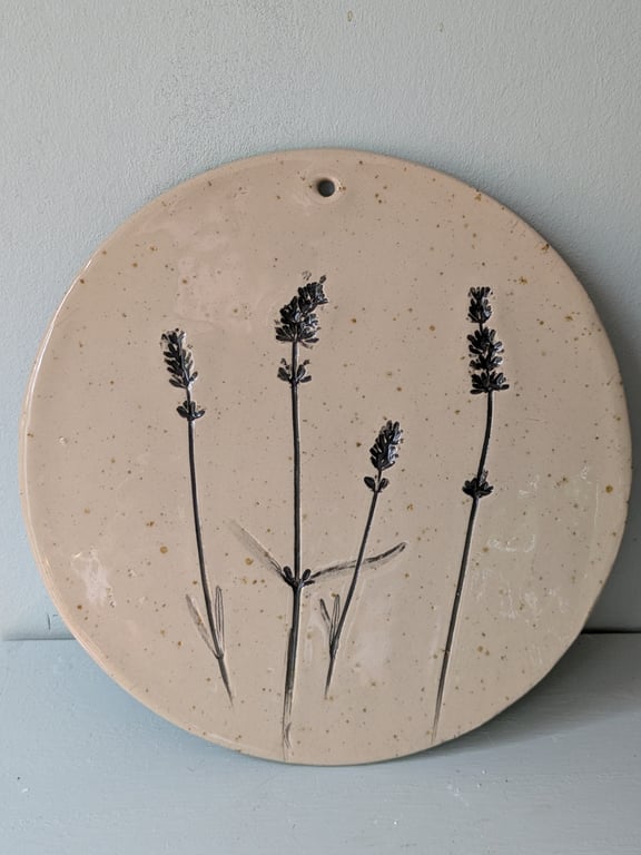 Stor platte med lavendel  billede 2