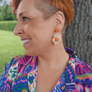 Belinda Ørehænger Orange  – produktbillede