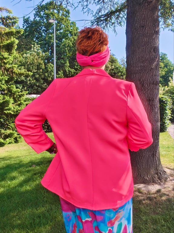 Oline Blazer Neon Pink billede 3