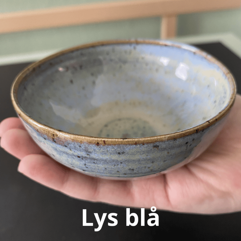 Keramik skål lille - i stentøjsler billede 2