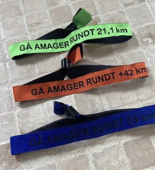 Støttearmbånd efterårsrunden stof med Amager rundt og distancen (2)