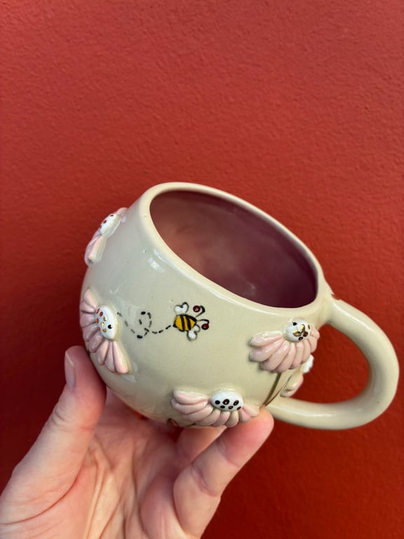 Stor blomsterkop med guld billede 2