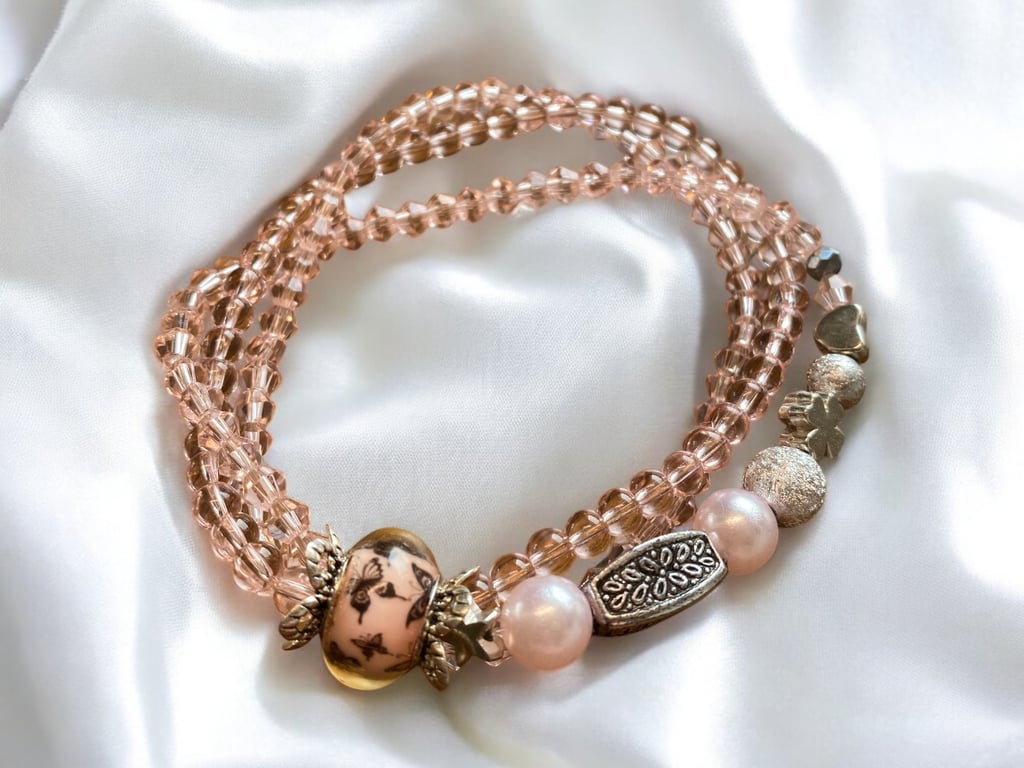 Lyserød Armbånd
