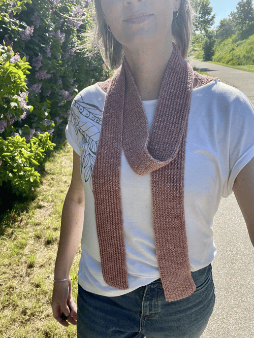 Elise Summer Scarf strikkeopskrift (4)