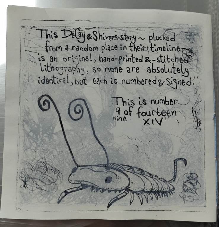 DeCay &amp; Shivers: Fogging Prelude (original litho-zine) billede 2
