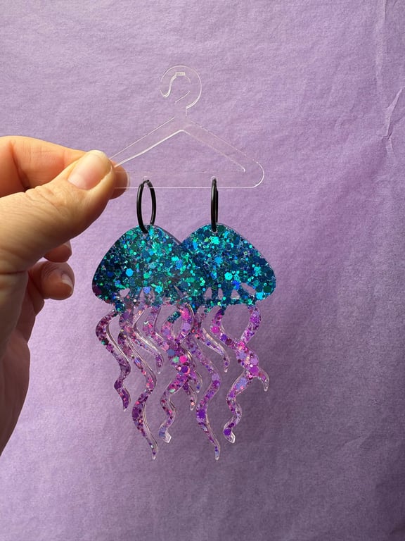 Store gopler i blå/lilla mix