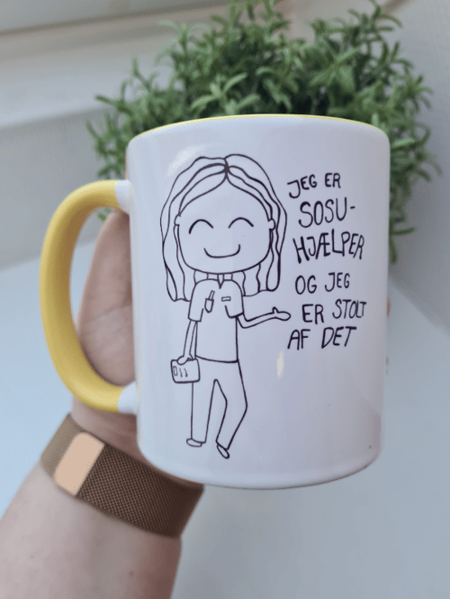 Krus: Jeg er SOSU-hjælper og jeg er stolt af det Lys Gul