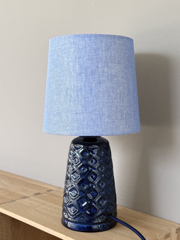Upcycled vintage bordlampe - L. Hjorth 