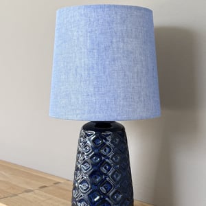 Upcycled vintage bordlampe - L. Hjorth  – produktbillede