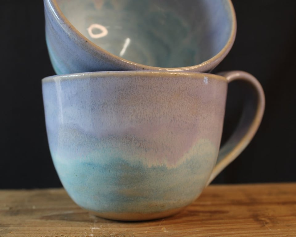 Kop, lilla og lyseblå billede 3