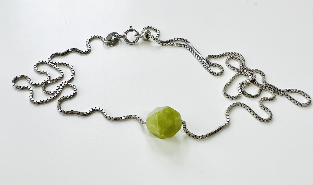Grøn Jade star Cut- vedhæng
