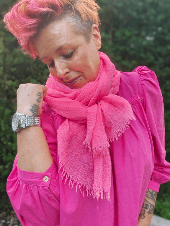 Marylin Tørklæde Lyserød