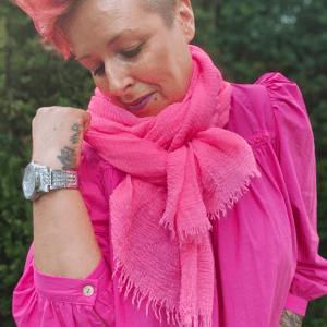 Marylin Tørklæde Lyserød – produktbillede