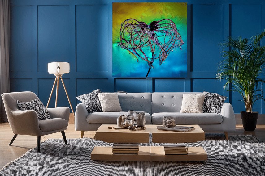 Et makro kunstfoto af en Klematis frøstand billede 2