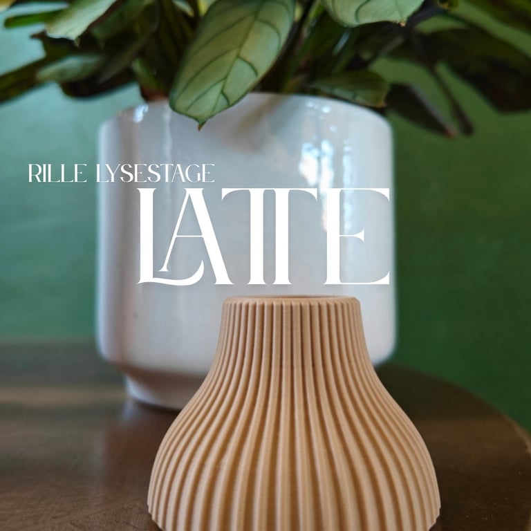 Rille Lysestage 1 stk  billede 10