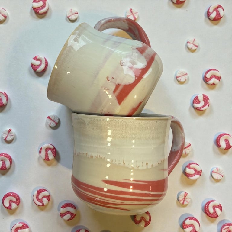 Flødekaramel – krus i indfarvet porcelænsler billede 2