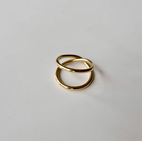 Loop ring slim forgyldt (3)