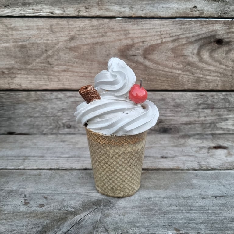Isvaffel softice is i vaffelbæger