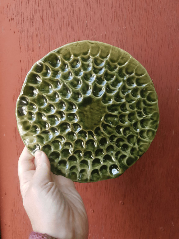 Frokost tallerken/mos grøn 