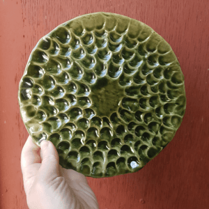 Frokost tallerken/mos grøn  – produktbillede