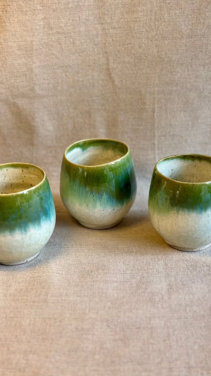 Pre-order Pine kop, creme og grøn billede 2