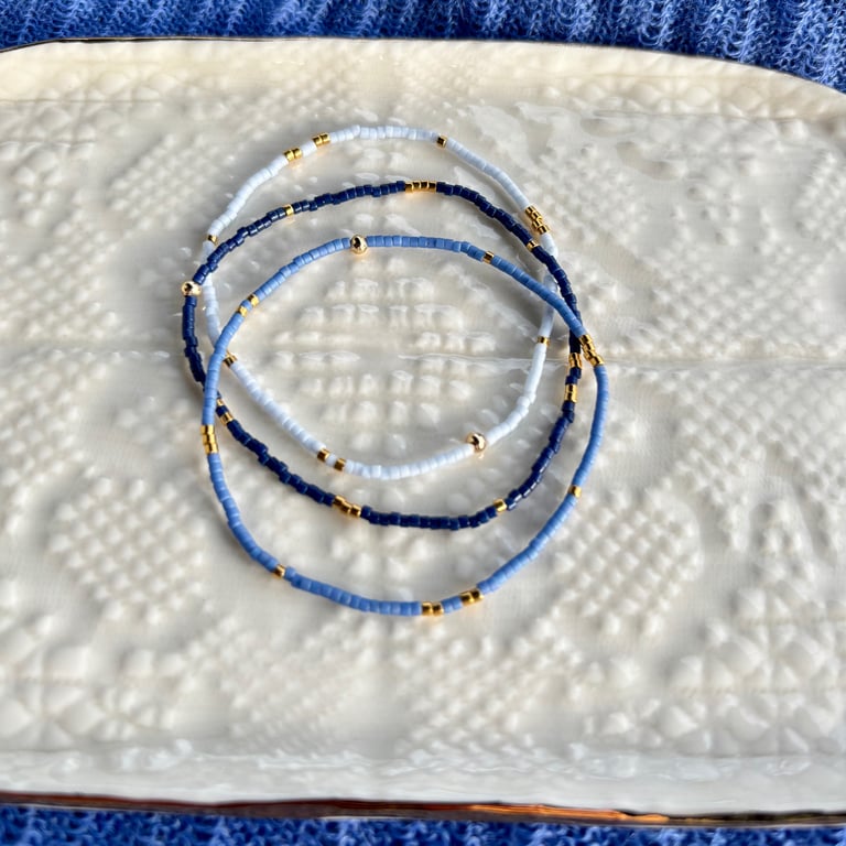 BLÅT MIX 3 ARMBÅND billede 2