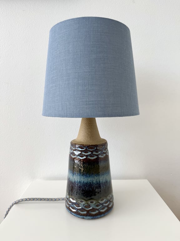 Upcycled vintage bordlampe - Søholm Keramik