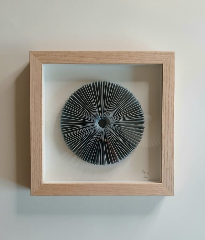 20x20cm, relief, dueblå, indrammet  (4)