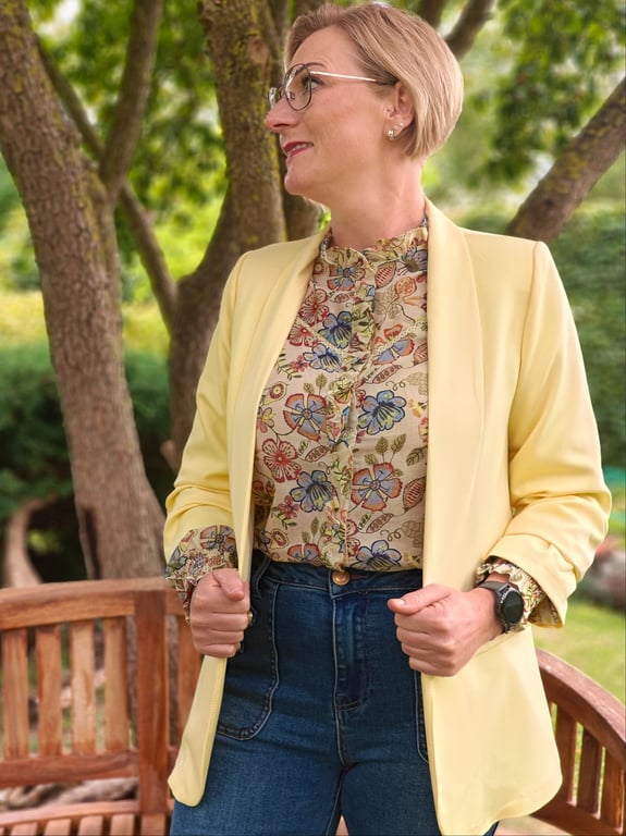 Oline Blazer Gul billede 3