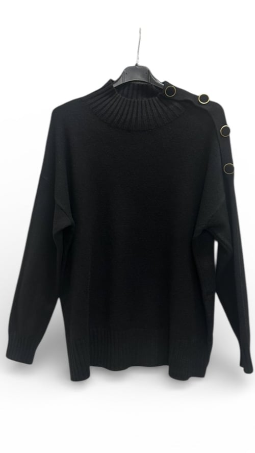 Sascha soft basic blouse, Black. Onesize 36-44. (2)