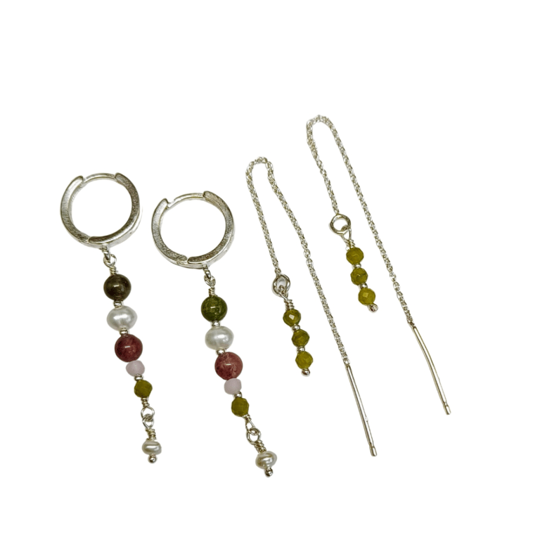 Trillinger ørekæde - lys grøn billede 2