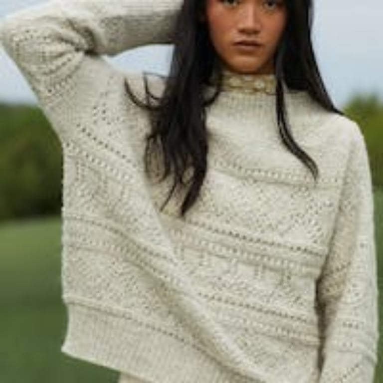 Kit: Mynte sweater i Finuld og Alpaca Silk billede 7