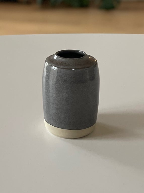 Vase, granitgrå - 12 cm