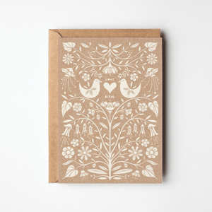 Love Birds – brun – kort – produktbillede