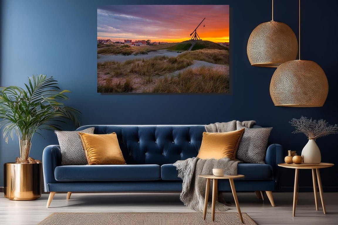 Vippefyret i Skagen lige efter solnedgang en smuk sommeraften billede 2