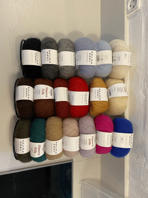 Garn: Alpaca Silk garn ngl. á 25 g