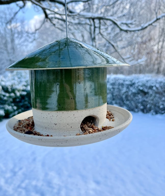 Foderhus, flaskegrønt