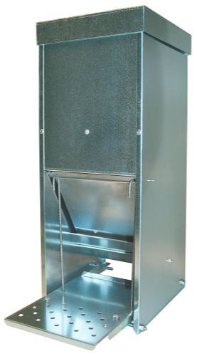 Foderautomat rottesikker, galvaniseret, 10 Kg