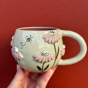 Stor blomsterkop med guld – produktbillede