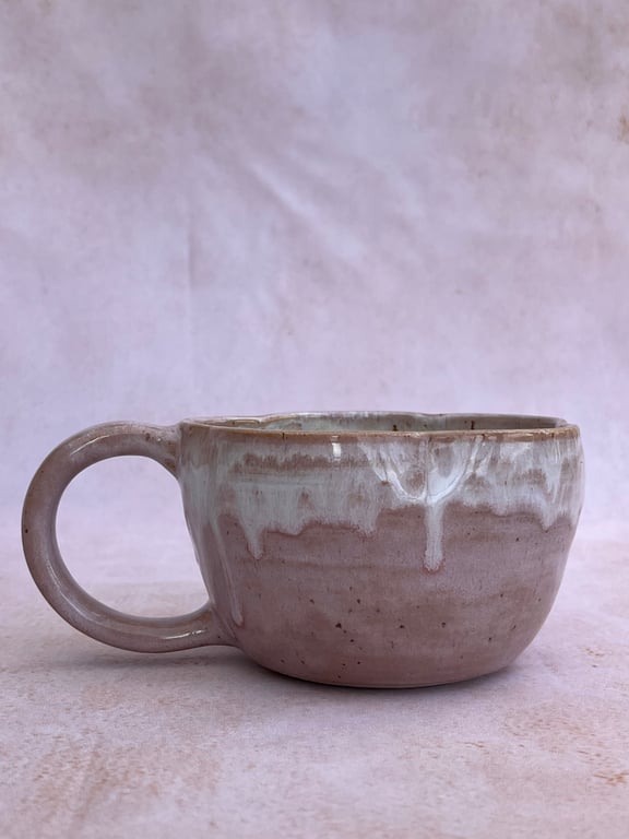 Blomsterformet kop. 420 ml. H: 7 cm billede 2