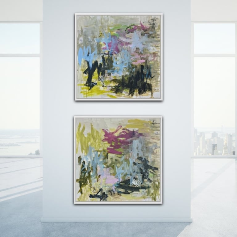 Garden Reflections - part 2 (100x100) billede 2